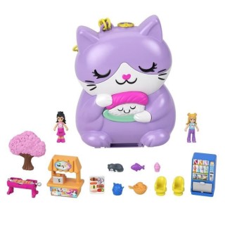 POLLY POCKET - Coffret Chat Restaurant - poupée mini-univers - 4 ans