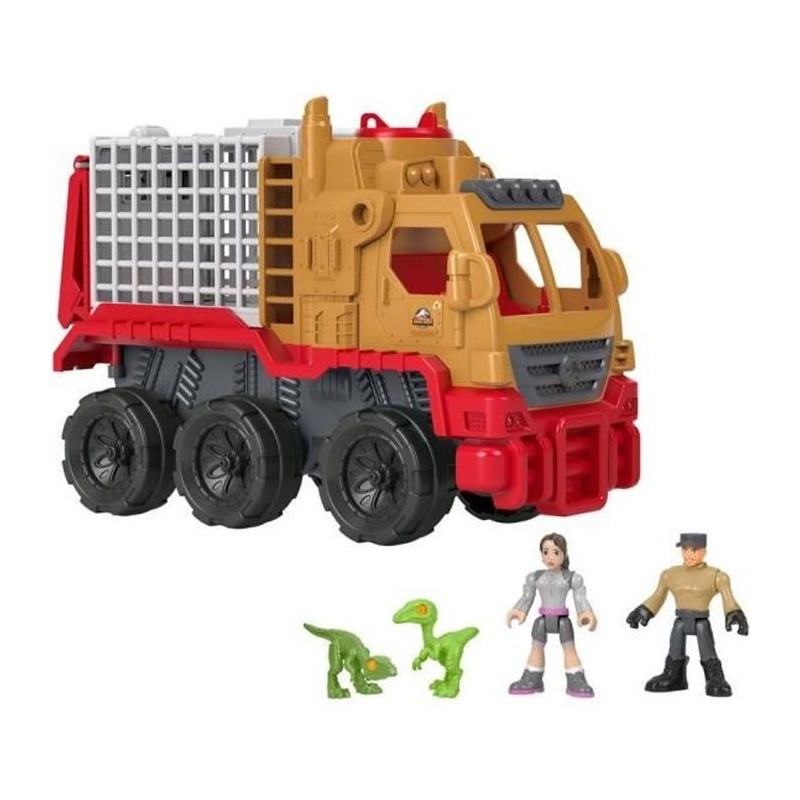 Fisher-Price Imaginext - Jurassic World La Colo du Crétacé, Camion de Capture et Yaz - Figurine Dinosaure - Des 3 ans