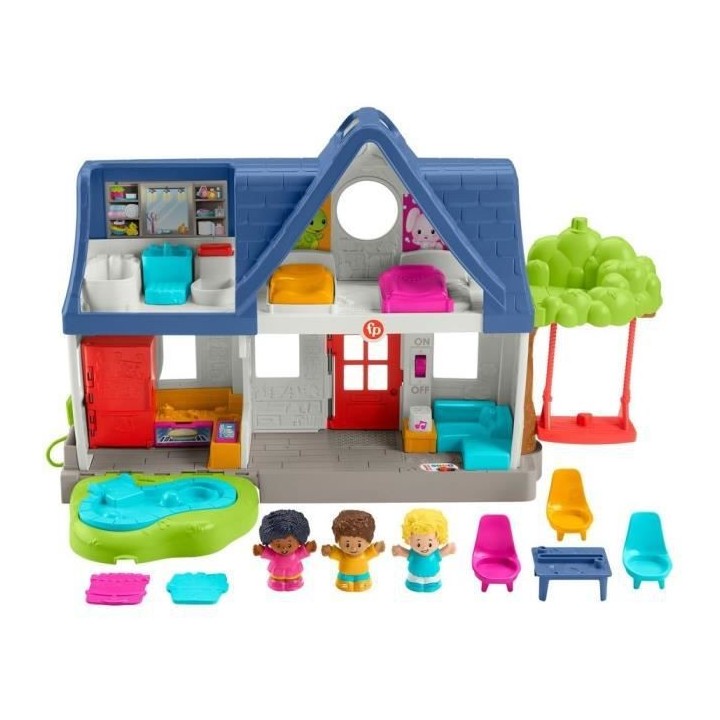 Fisher-Price - Maison Little People, coffret avec contenu d'Éveil Pro