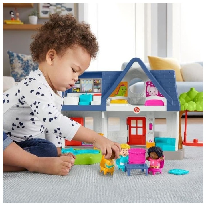 Fisher-Price - Maison Little People, coffret avec contenu d'Éveil Pro