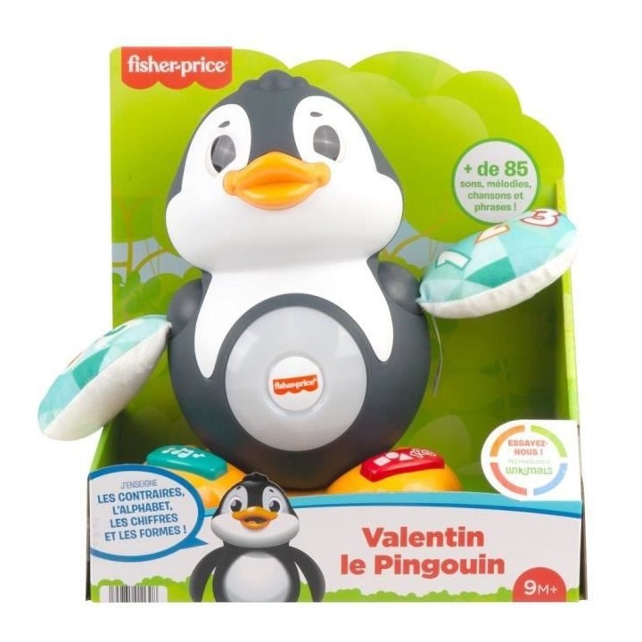 Fisher-Price - Valentin le Pingouin Linkimals - Jouet d'éveil bébé