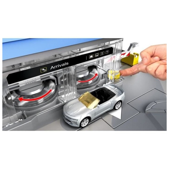 Matchbox - Coffret Aéroport Matchbox, avec sons, accessoires, 1 voitu