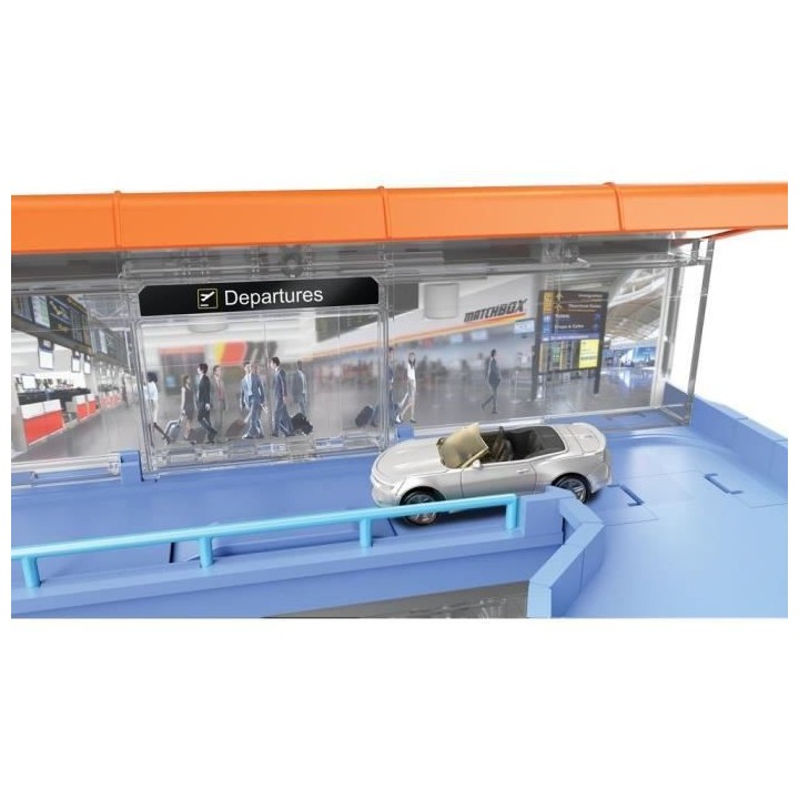 Matchbox - Coffret Aéroport Matchbox, avec sons, accessoires, 1 voitu