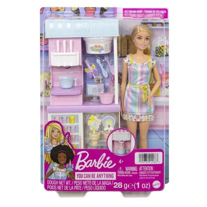 Barbie - Coffret Marchande De Glaces - Poupée - Des 3 ans