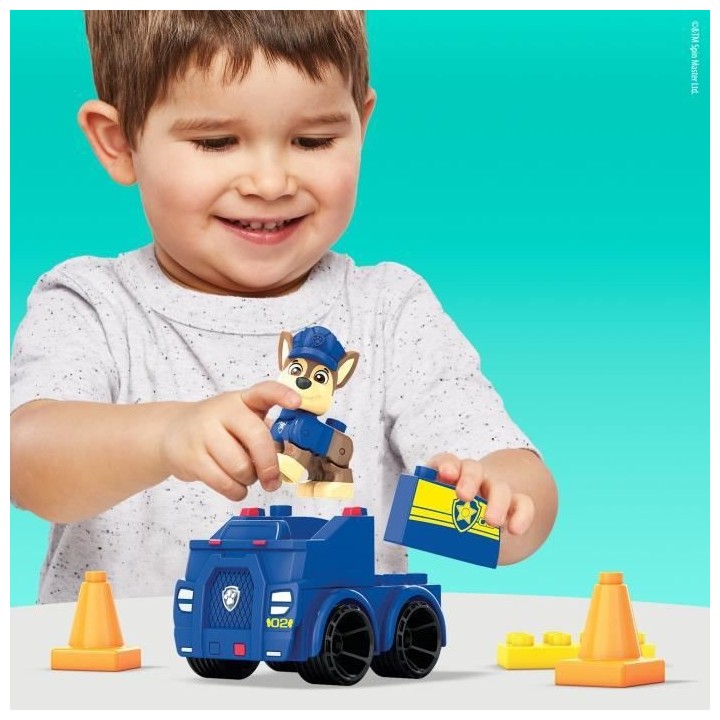 Mega Bloks - Vehicule De Police - Jouet De Construction - 1Er Age