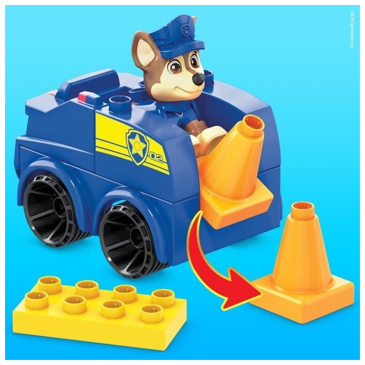 Mega Bloks - Vehicule De Police - Jouet De Construction - 1Er Age