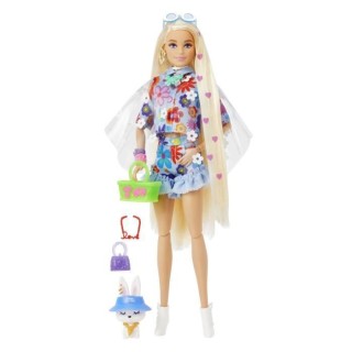 Barbie - Barbie Extra Robe Fleurie - Poupée - 3 ans et +