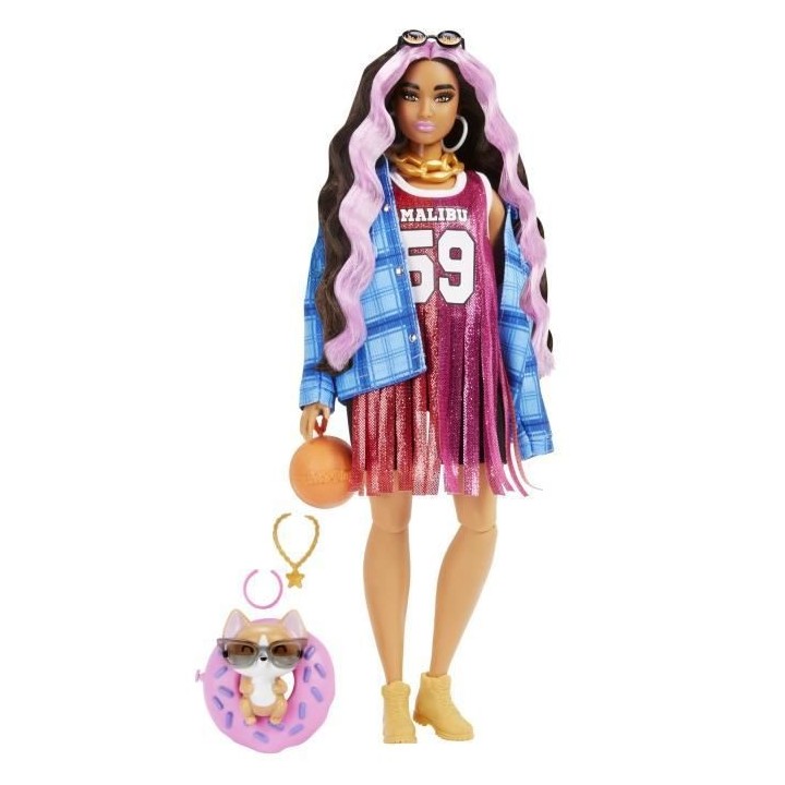 Barbie - Barbie Extra Robe Basketball - Poupée - 3 ans et +