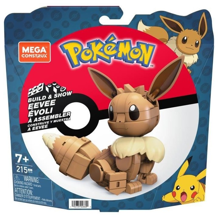 Mega Construx - Pokemon - Evoli Medium - Jouet De Construction