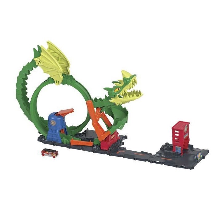 Hot Wheels - Coffret Attaque Du Dragon - Playset