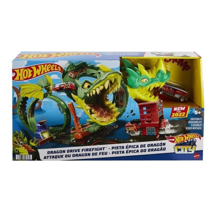Hot Wheels - Coffret Attaque Du Dragon - Playset