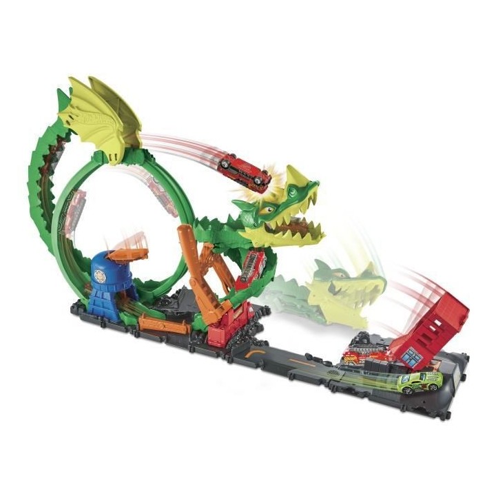 Hot Wheels - Coffret Attaque Du Dragon - Playset