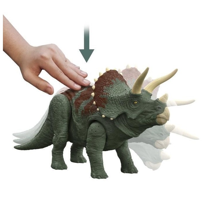 Jurassic World - Triceratops Sonore - Figurines Dinosaure - Des 4 ans