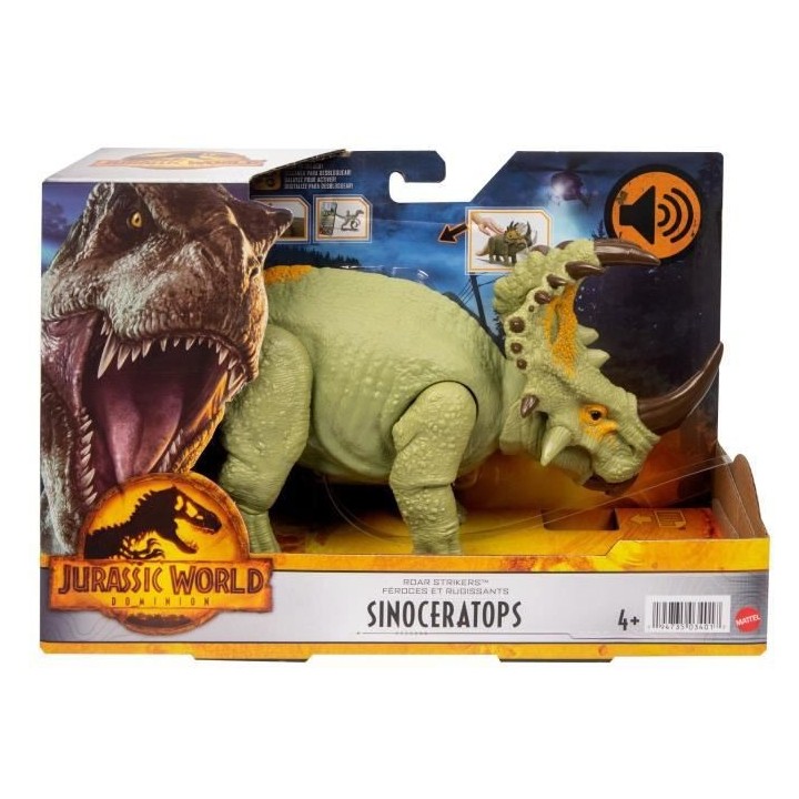 JURASSIC WORLD - Sinoceratops Sonore - Figurines d'action - 4 ans et +