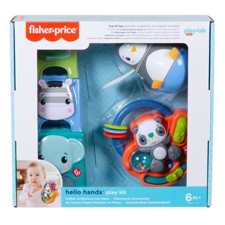 Fisher-Price - Coffret je découvre mes mains - Eveil Bébé - Des 6 m