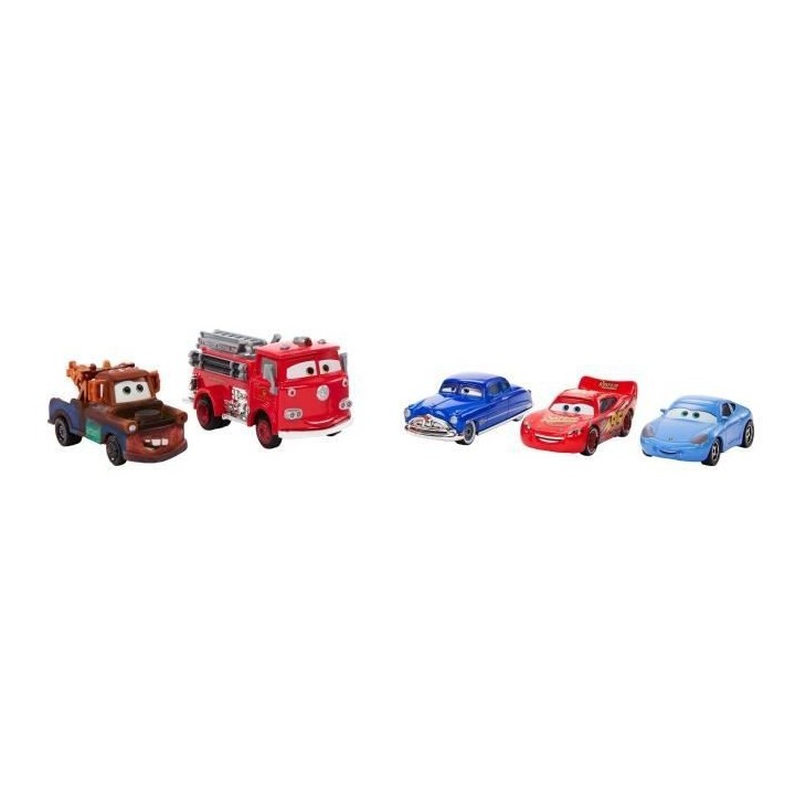 CARS - Pack 5 Vehicules - mini-véhicules - 3 ans et +