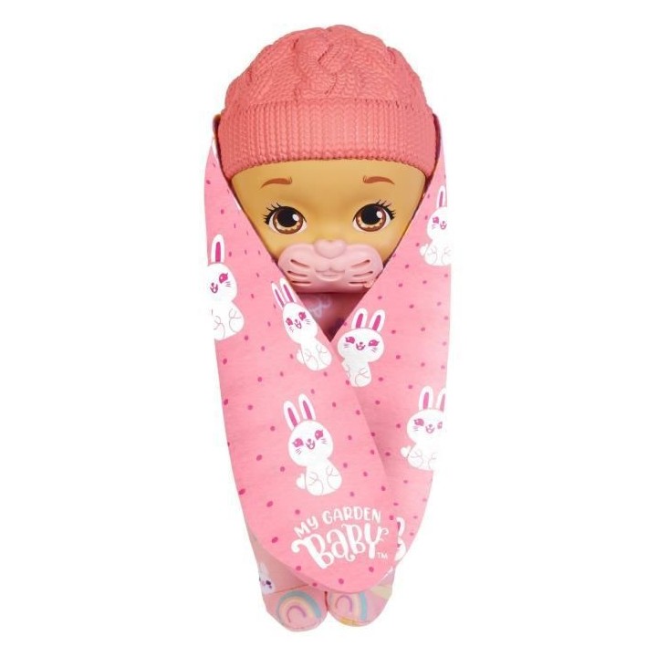 My Garden Baby - Mon Premier Bébé Lapin, Rose, 23cm - Poupée / Poup