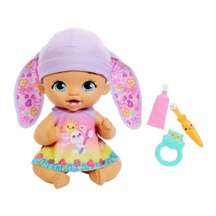 My Garden Baby - Bébé Lapin Se Brosse Les Dents - Poupée / Poupon -