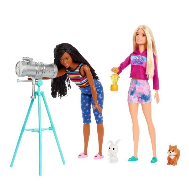 BARBIE - Coffret Camping Et 2 Poupées - Poupée - 3 ans et +