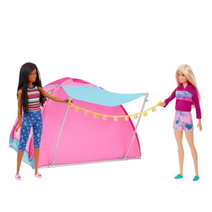 BARBIE - Coffret Camping Et 2 Poupées - Poupée - 3 ans et +