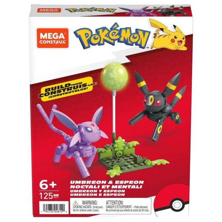 Mega Construx - Pokemon - Noctali & Mentali - Jouet De Construction