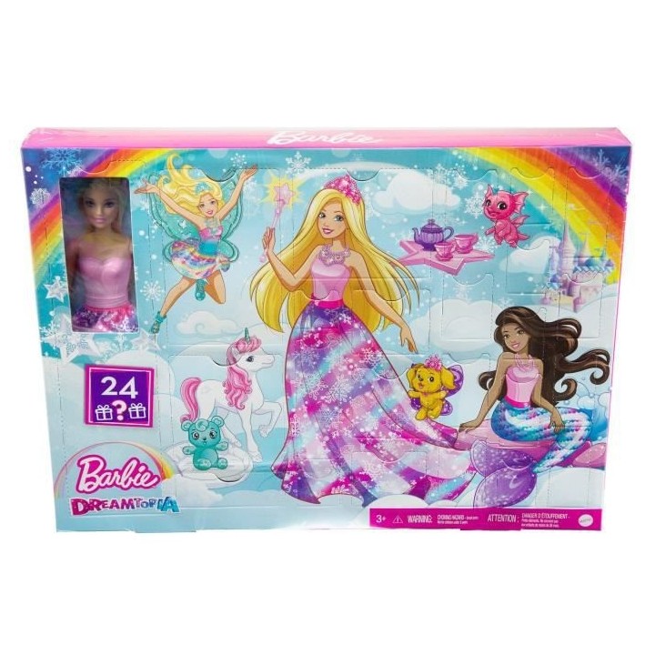 Barbie - Calendrier de l'Avent Dreamtopia - Poupée - 3 ans et +
