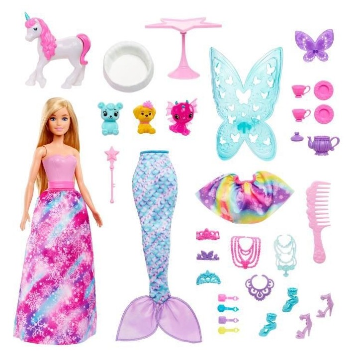 Barbie - Calendrier de l'Avent Dreamtopia - Poupée - 3 ans et +