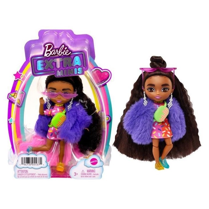 Barbie - Barbie Extra Mini Modele 1 - Poupée - 3 ans et +