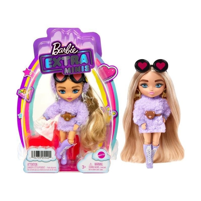 Barbie - Barbie Extra Mini Modele 4 - Poupée - 3 ans et +