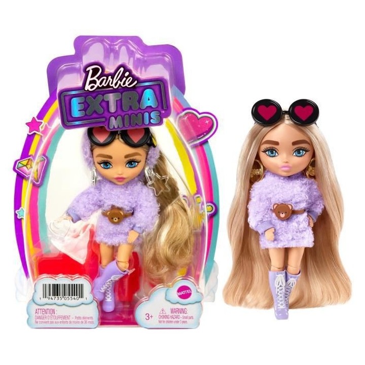 Barbie - Barbie Extra Mini Modele 4 - Poupée - 3 ans et +