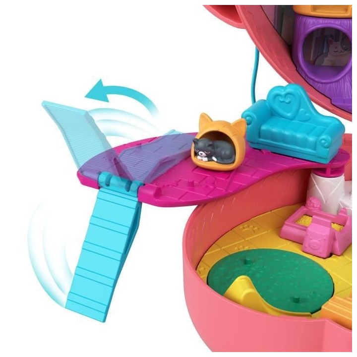 POLLY POCKET - Sac Chat Calin Surprises - poupée mini-univers - 4 ans