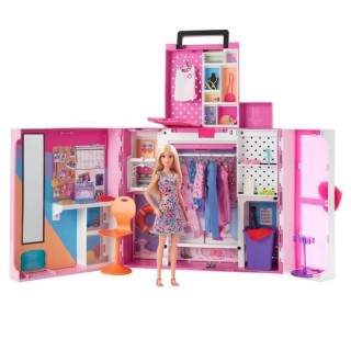 BARBIE - Barbie Et Son Mega Dressing - Poupée - 3 ans et +