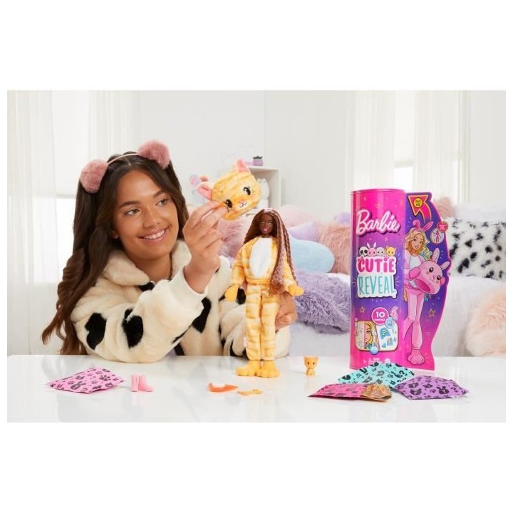 Barbie - Barbie Cutie Reveal Chaton - Poupée - 3 ans et +