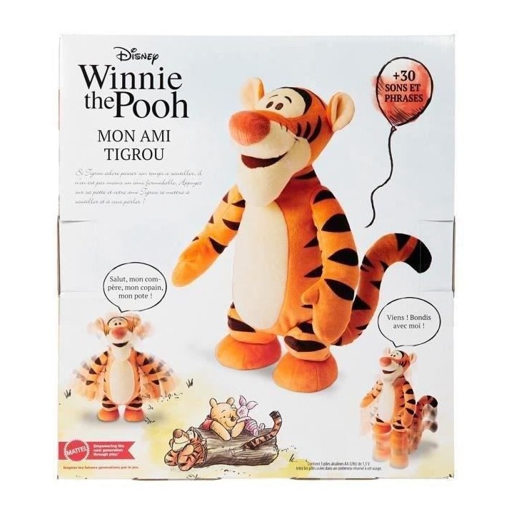 Peluche Tigrou mouvements et sons