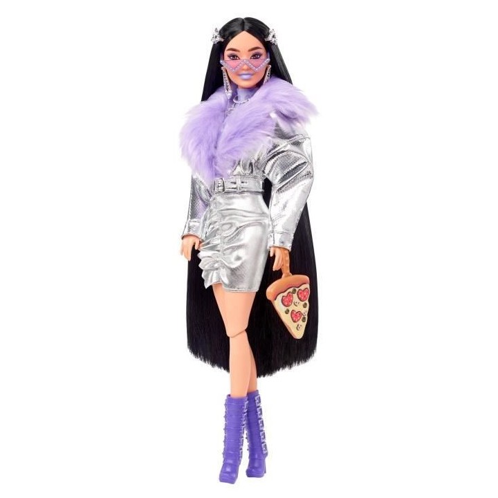 Barbie - Barbie Extra Fourrure Violette - Poupée - 3 ans et +