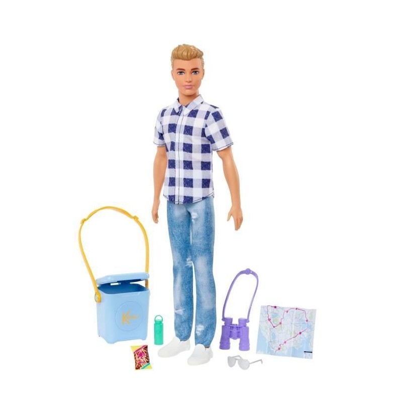 BARBIE - Ken Camping - Poupée - 3 ans et +