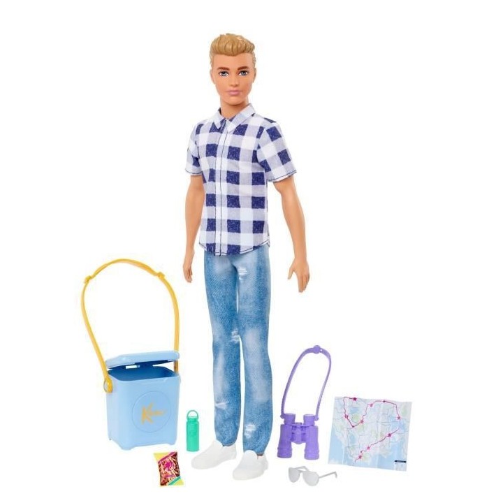 BARBIE - Ken Camping - Poupée - 3 ans et +