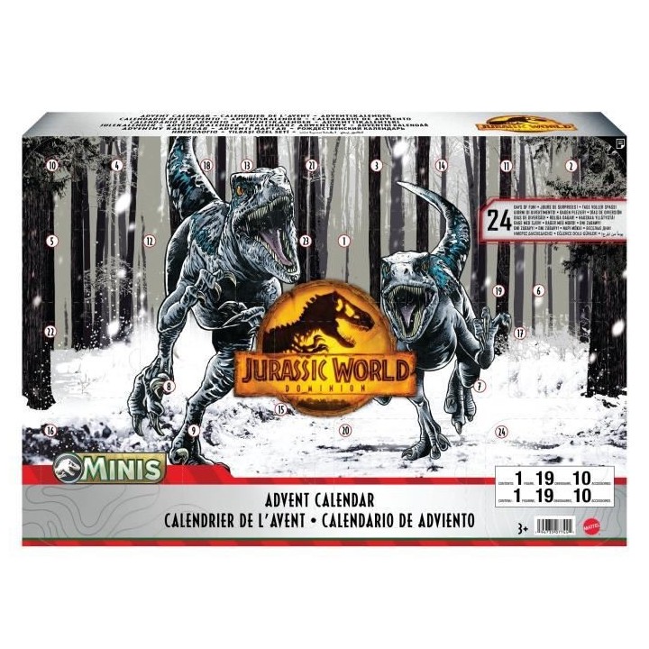 JURASSIC WORLD - CALENDRIER DE L'AVENT - Figurines d'action - 3 ans et