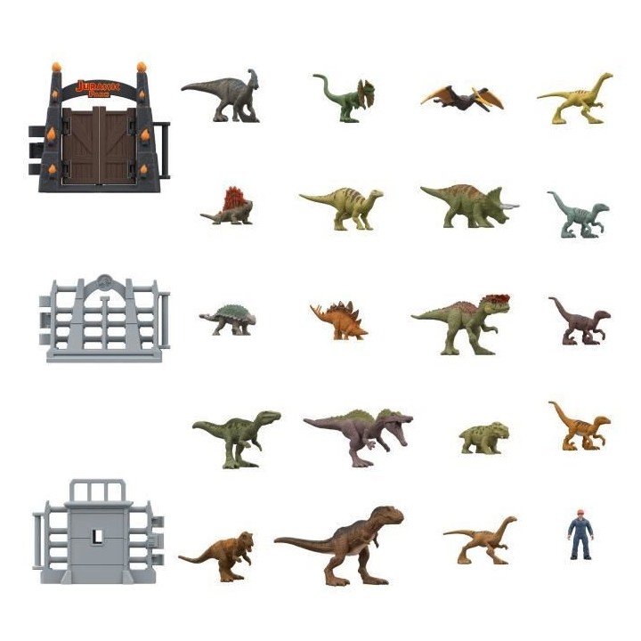 JURASSIC WORLD - CALENDRIER DE L'AVENT - Figurines d'action - 3 ans et