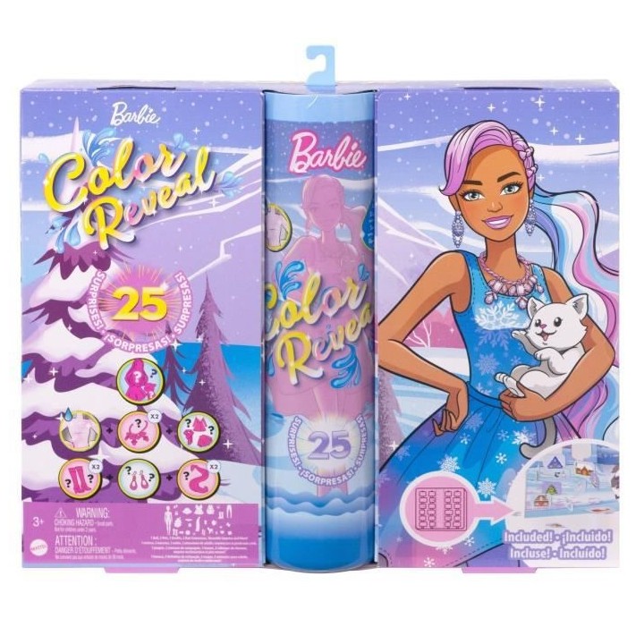 Barbie - Calendrier de l'Avent - Accessoire poupée - 3 ans et +