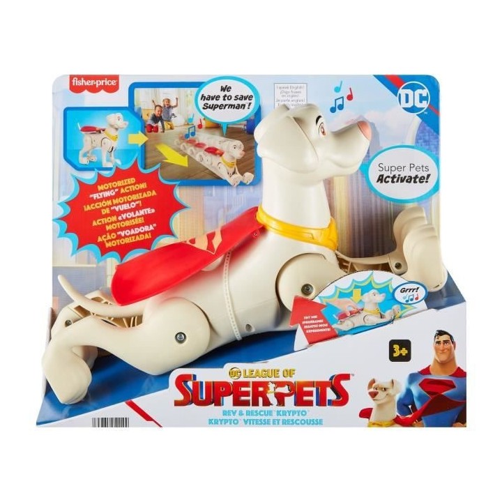 Fisher-Price - Krypto Super Chien Decolle - Figurine 1Er Age