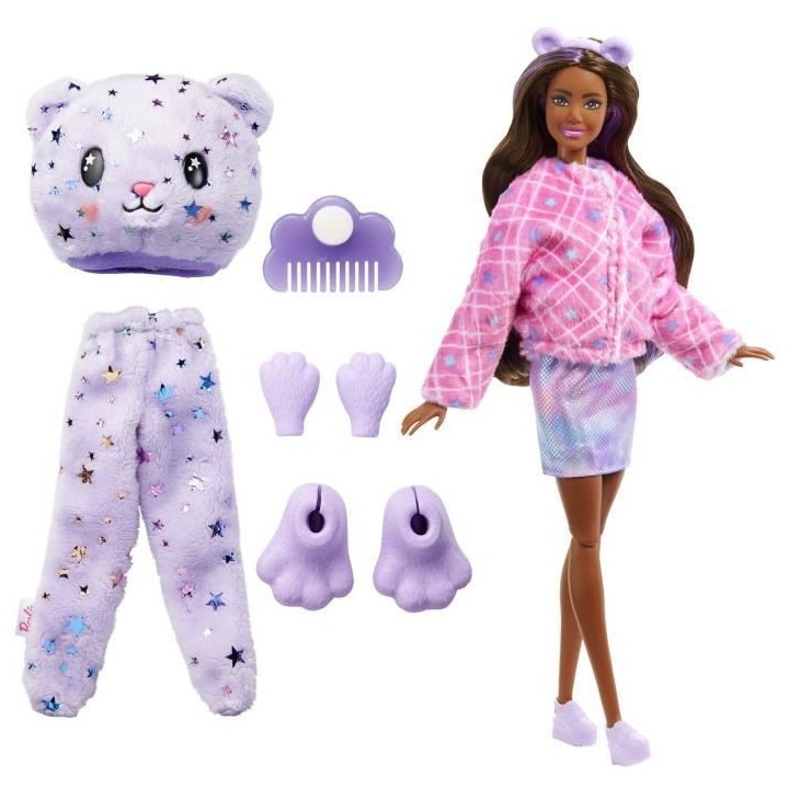 Barbie - Barbie Cutie Reveal Ourson - Poupée - 3 ans et +
