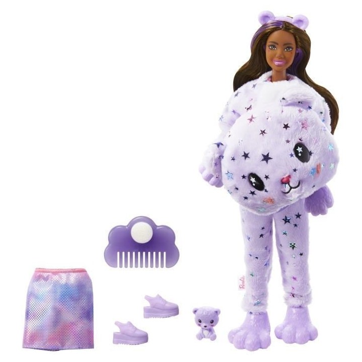 Barbie - Barbie Cutie Reveal Ourson - Poupée - 3 ans et +