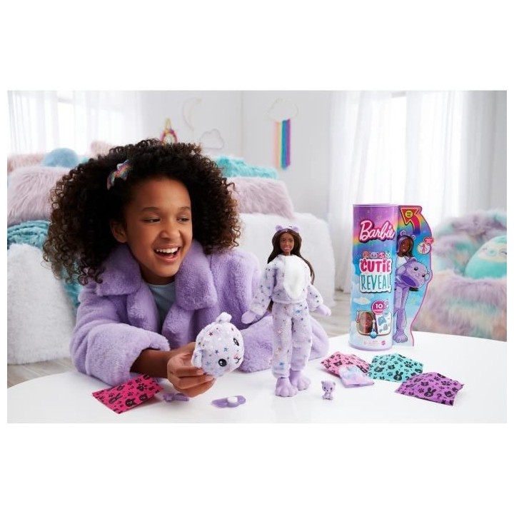 Barbie - Barbie Cutie Reveal Ourson - Poupée - 3 ans et +