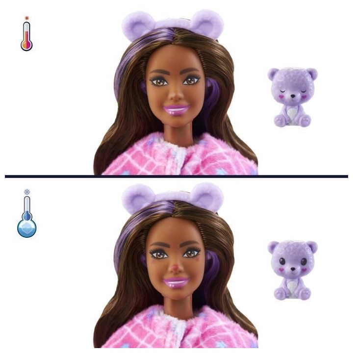 Barbie - Barbie Cutie Reveal Ourson - Poupée - 3 ans et +