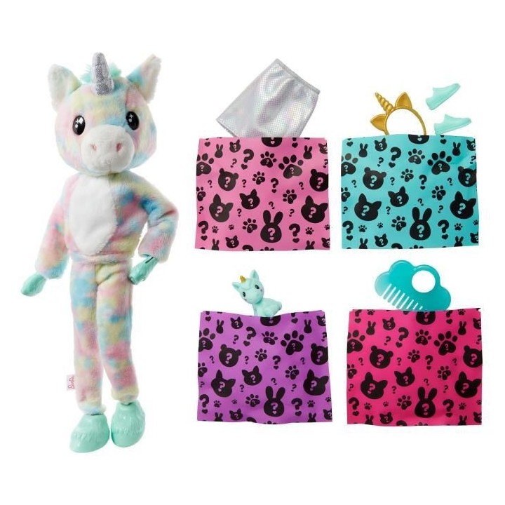 Barbie - Barbie Cutie Reveal - Licorne - Poupée - 3 ans et +