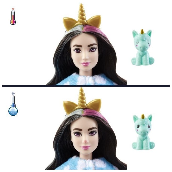 Barbie - Barbie Cutie Reveal - Licorne - Poupée - 3 ans et +