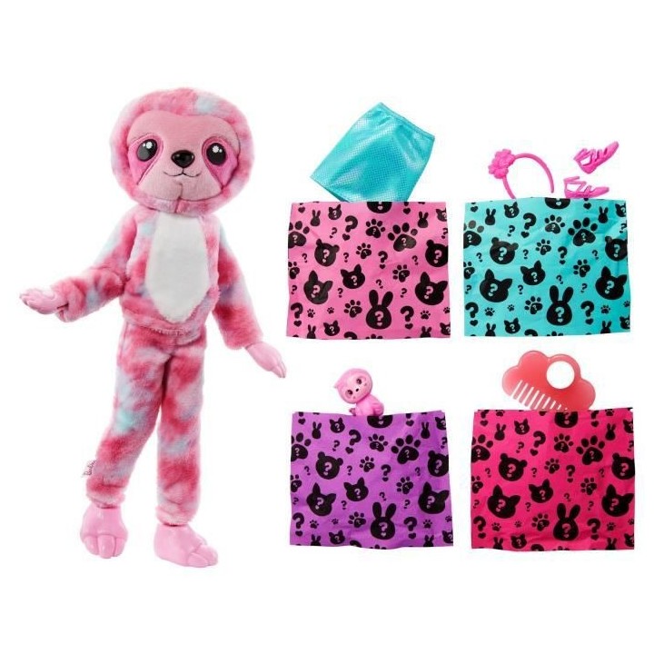 Barbie - Barbie Cutie Reveal Paresseux - Poupée - 3 ans et +