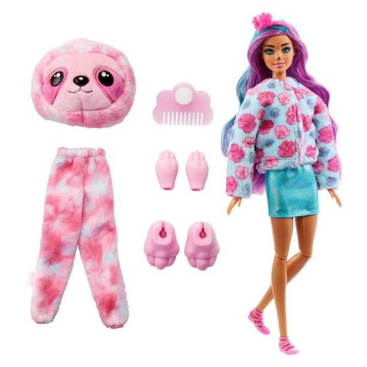 Barbie - Barbie Cutie Reveal Paresseux - Poupée - 3 ans et +