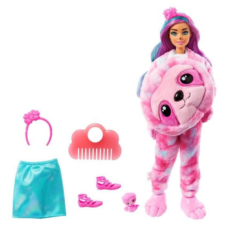 Barbie - Barbie Cutie Reveal Paresseux - Poupée - 3 ans et +